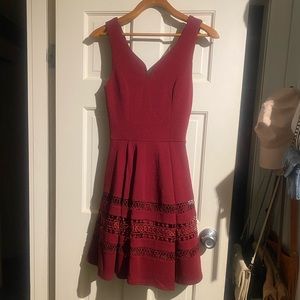 Francesca’s Burgundy Holiday Dress
